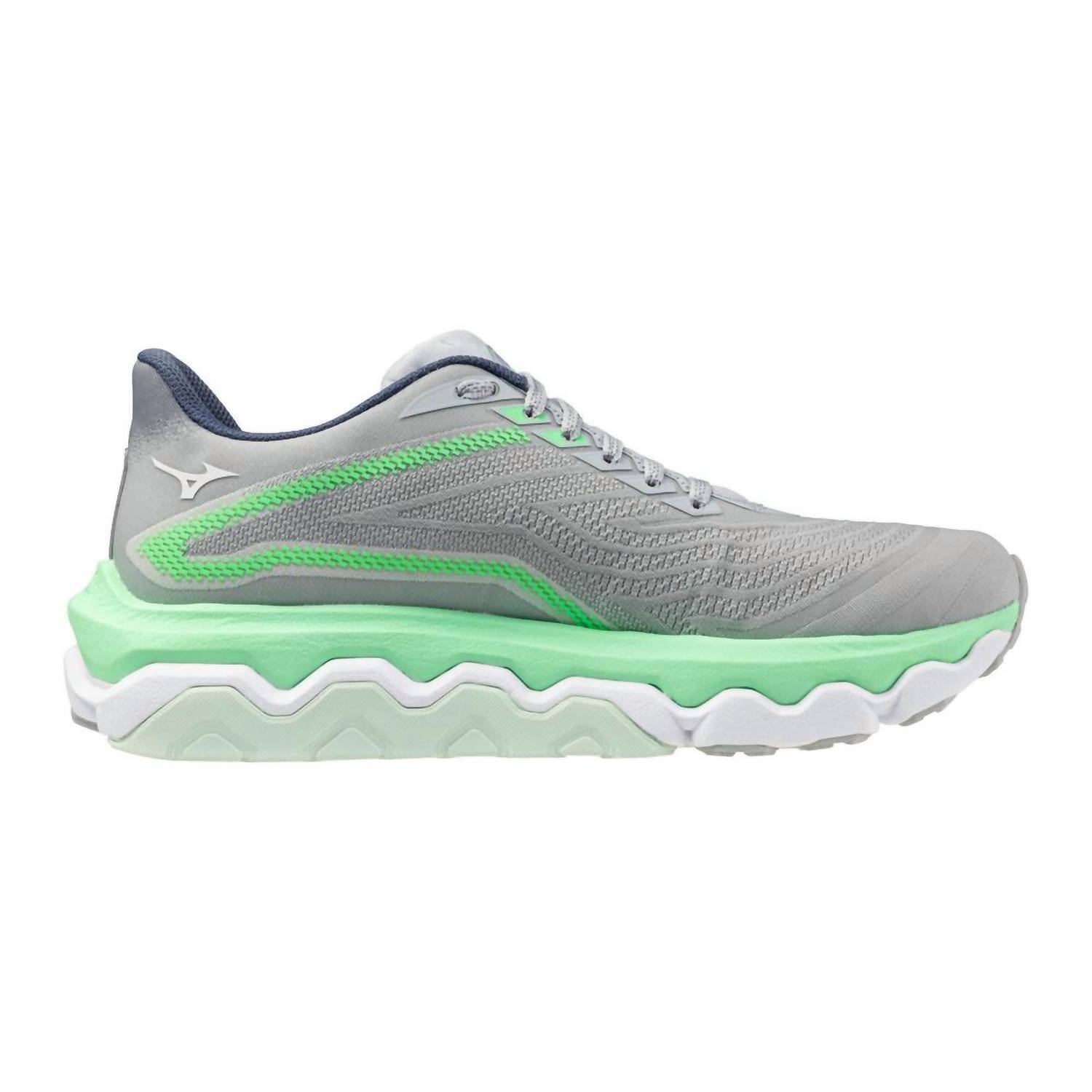 New Mizuno Women's Wave Horizon 8 Shoe In Pearl Blue/White
